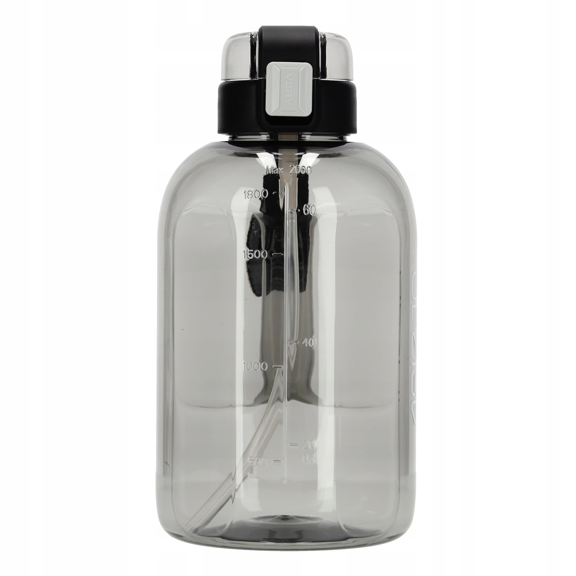 WATER BOTTLE SPORTS SCOOP STRAW HOLDER MOTIVATIONAL TRAINING 2L EAN (GTIN) 5905973403825