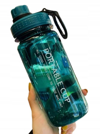 WATER BOTTLE SPORTS WATER BOTTLE LIGHT FITNESS GYM 600ML BLUE Brand Ecarla