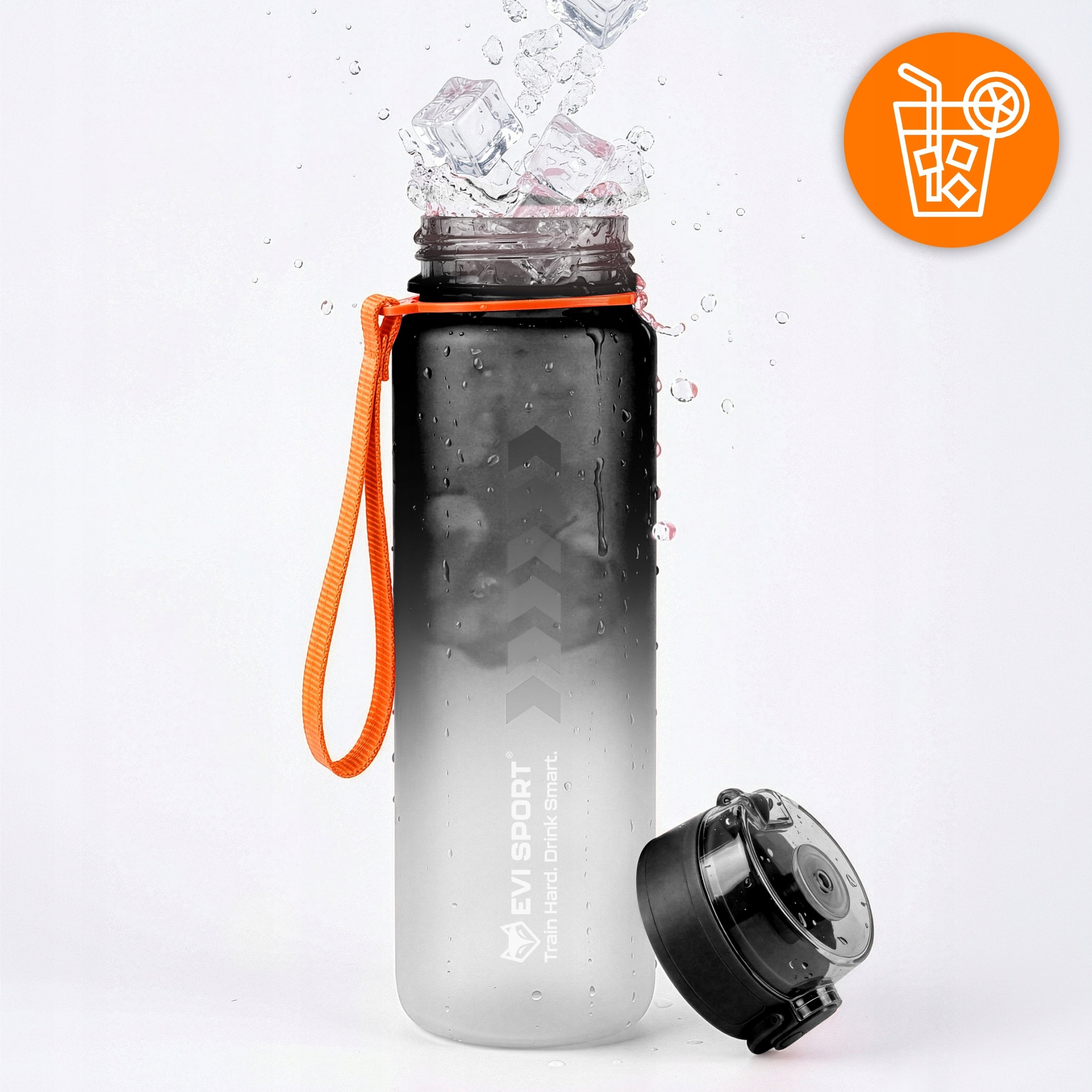 WATER BOTTLE TRITAN SPORTS WATER BOTTLE SEALED MOTIVATIONAL SCOOP 650ML Volume 650 ml
