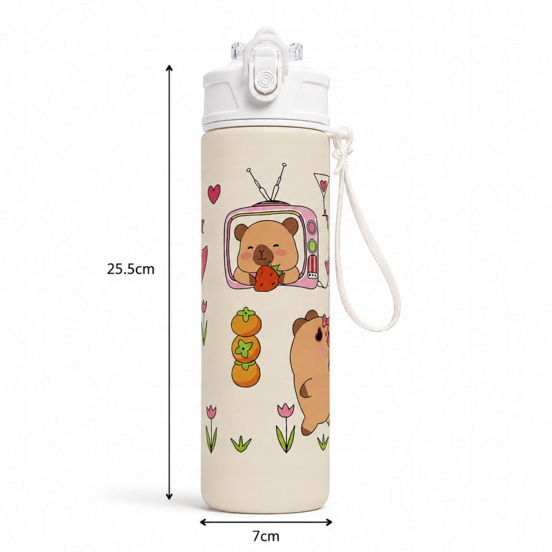 WATER BOTTLE WITH TUBE AND MOUTHPIECE FOR GYM CAPYBARA 800ML Manufacturer code 5907881271022