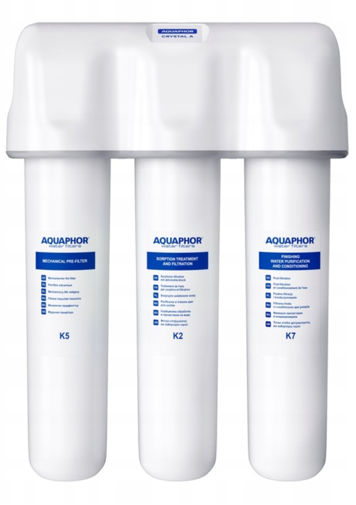 WATER FILTER FOR SINK AQUAPHOR AND KITCHEN FAUCET THREE-WAY BLACK PZH Brand Aquaphor