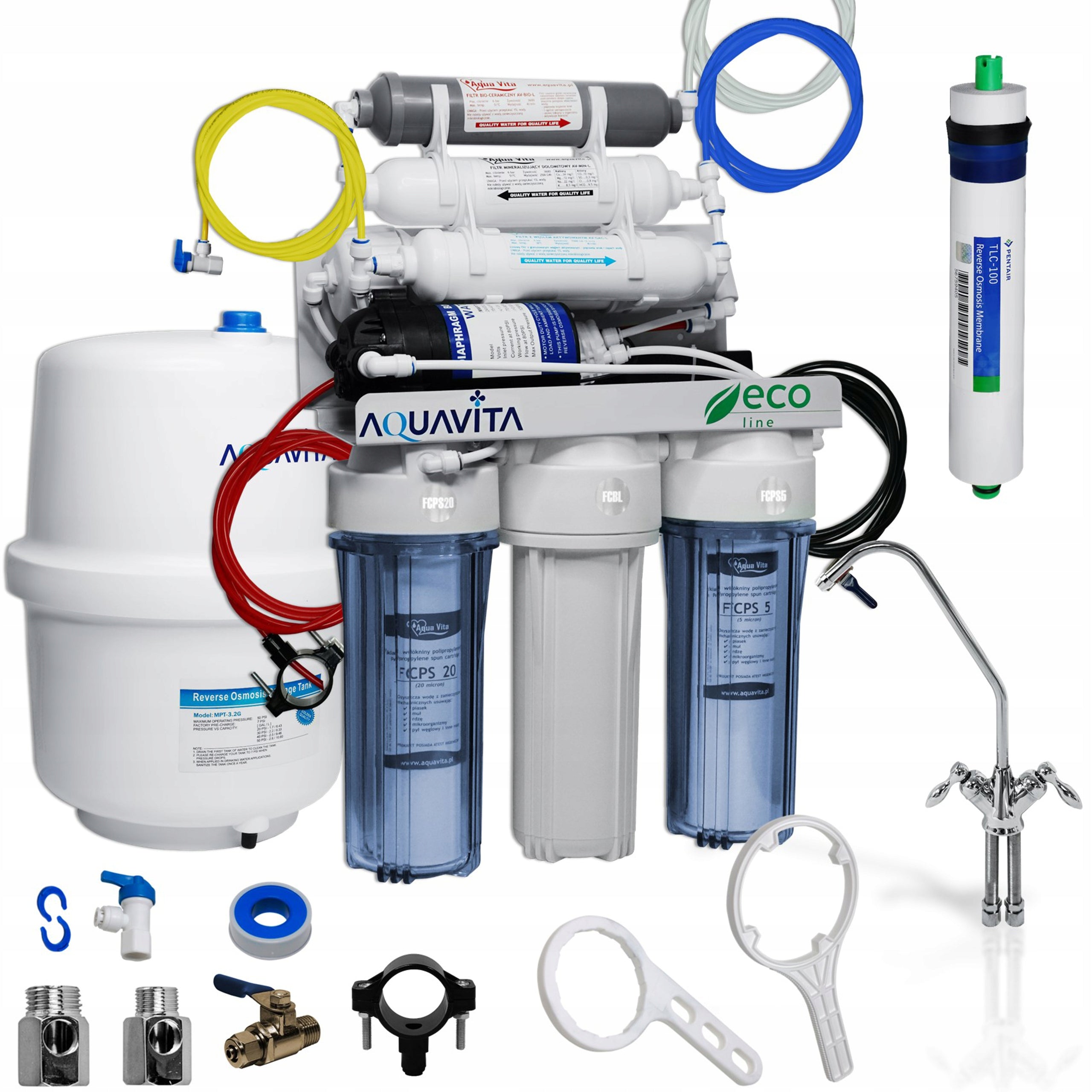 WATER FILTER OSMOSIS RO7 AQUA VITA PUMP RO IONIZER
