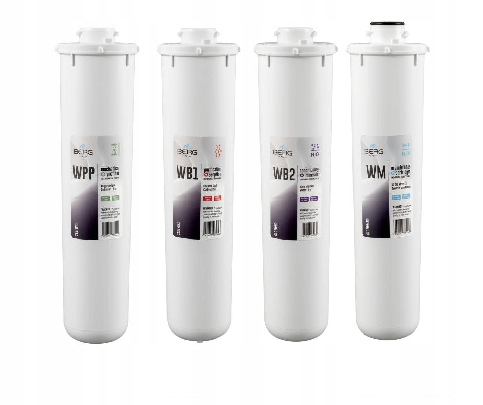 WATER FILTER REVERSE OSMOSIS BERG 50 GPD MINERALIZER Manufacturer code ROB50.WHITE