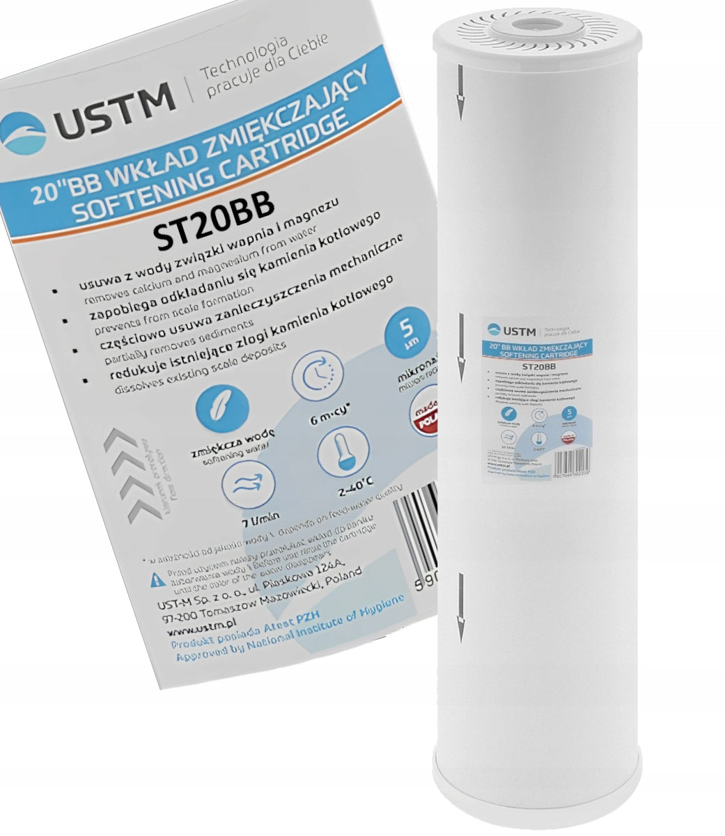 WATER FILTER SOFTENER CARTRIDGE 20' BIG BLUE USTM