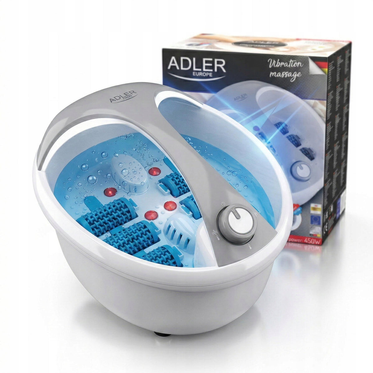 WATER FOOT MASSAGER HYDROMASSAGER HEATING UP TO 48°C Aromatherapy 450W