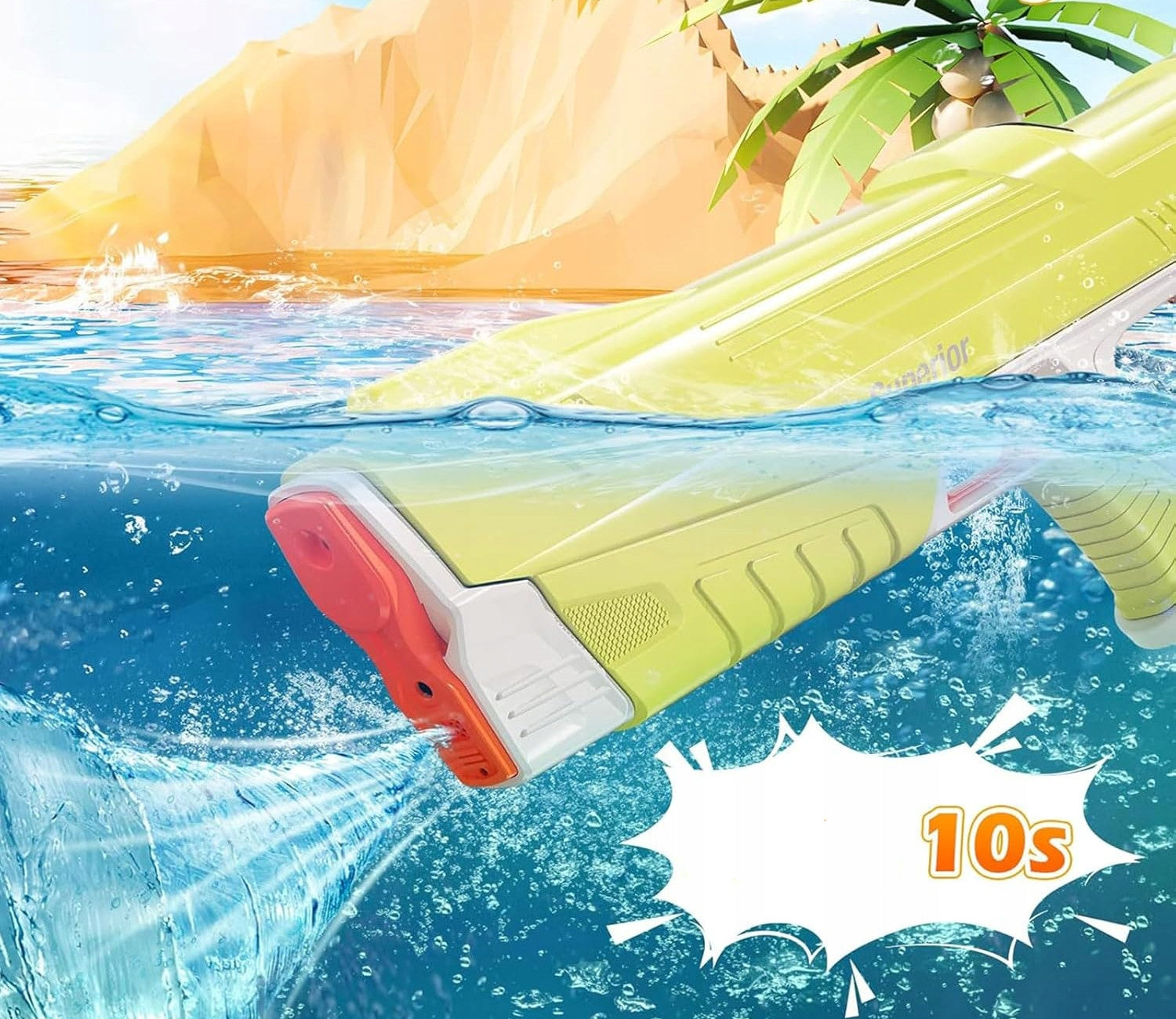 WATER GUN AUTOMATIC ELECTRIC BATTERY GUN WATER GUN Brand ACR