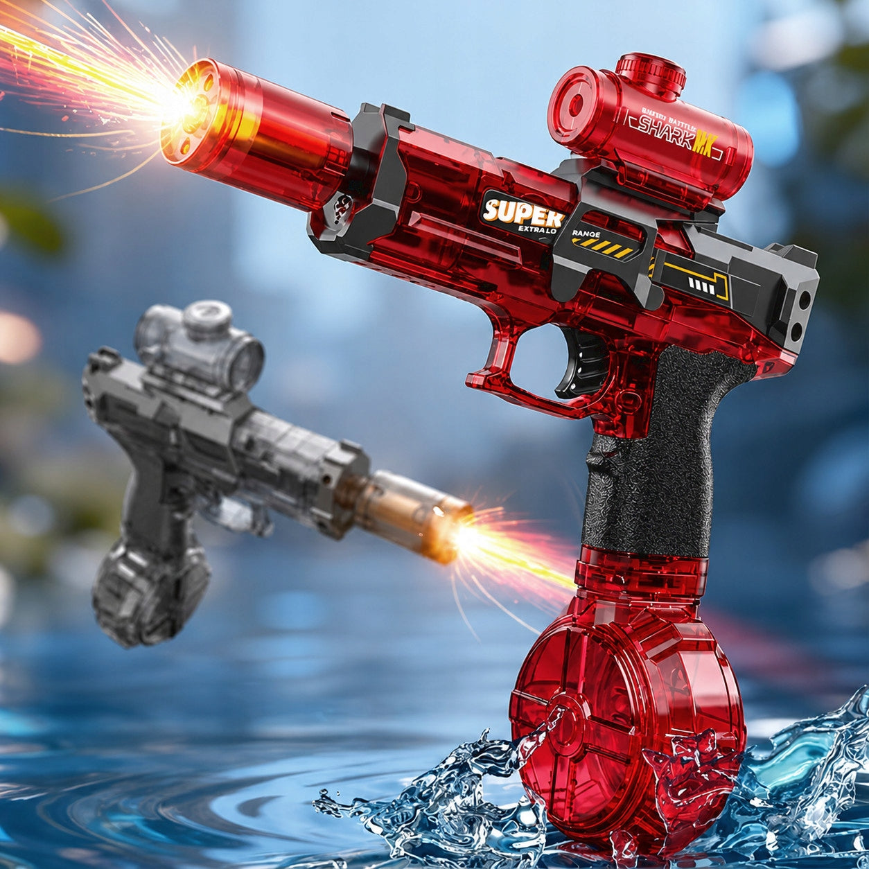WATER GUN ELECTRIC AUTOMATIC RIFLE WATER GUN FOR CHILDREN LED Brand ACR