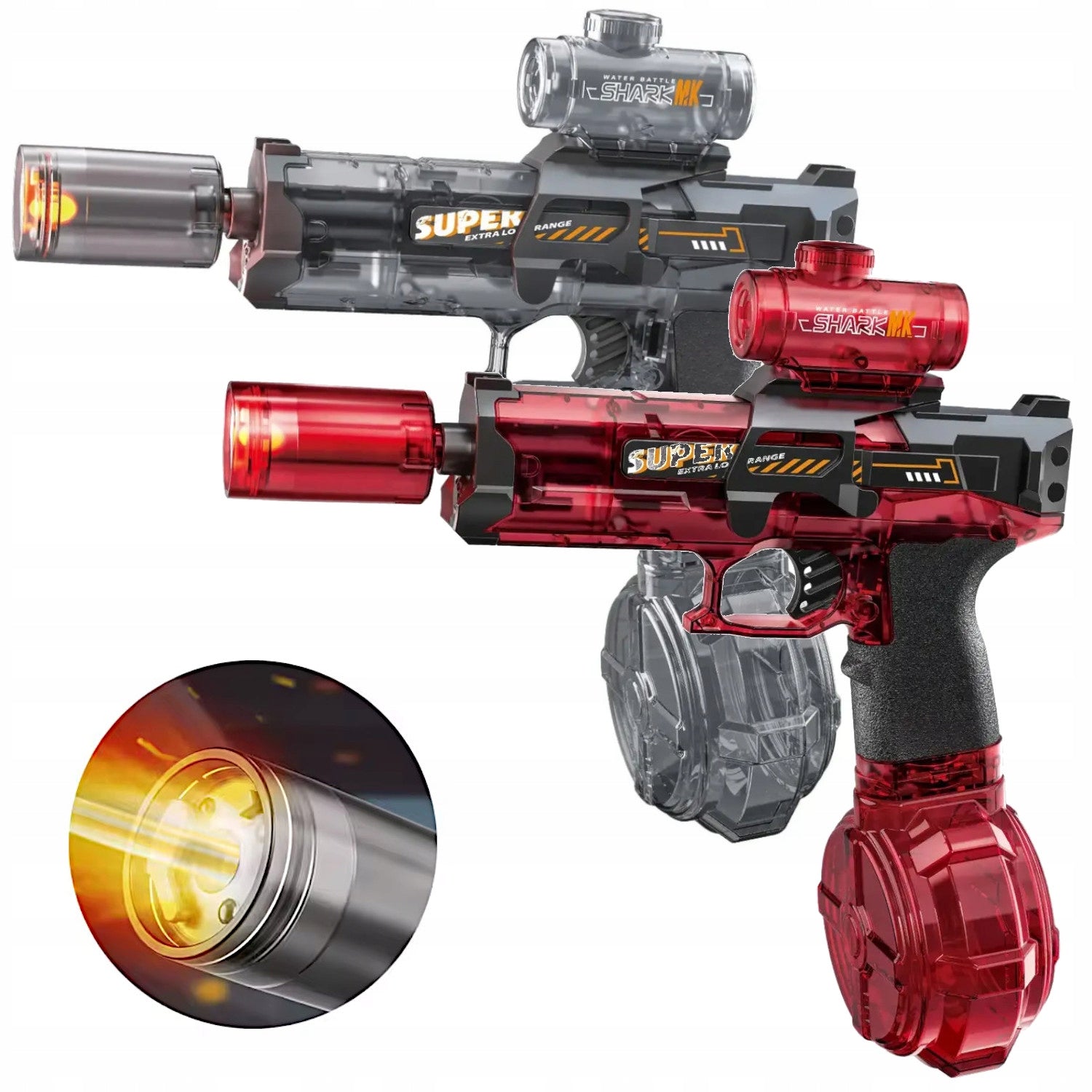 WATER GUN ELECTRIC AUTOMATIC RIFLE WATER GUN FOR CHILDREN LED Packaging status original