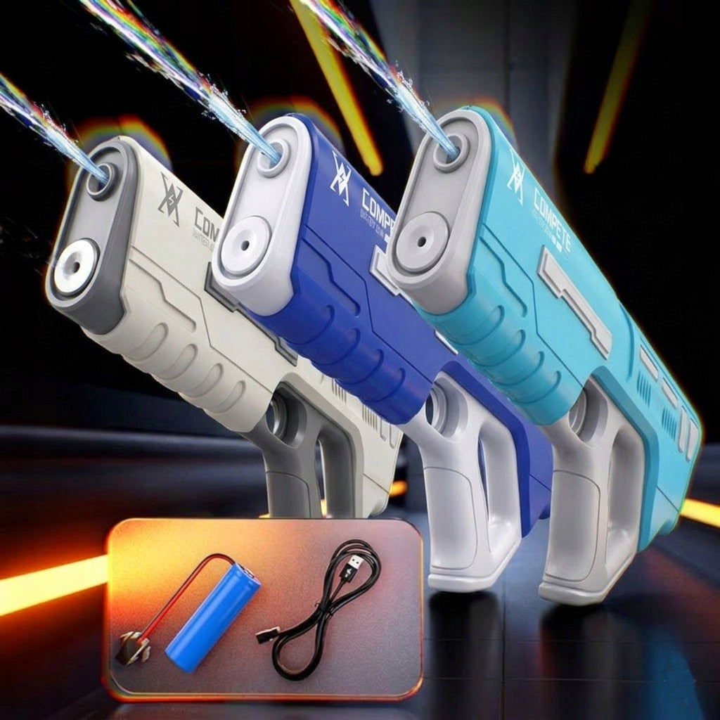 WATER GUN ELECTRIC AUTOMATIC WATER RIFLE AKU WATER WEAPON HIT SUMMER Packaging status original