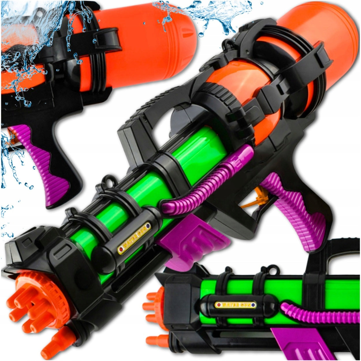 WATER GUN LARGE WATER CANNON RIFLE FOR CHILDREN RANGE 6M LARGE 60CM
