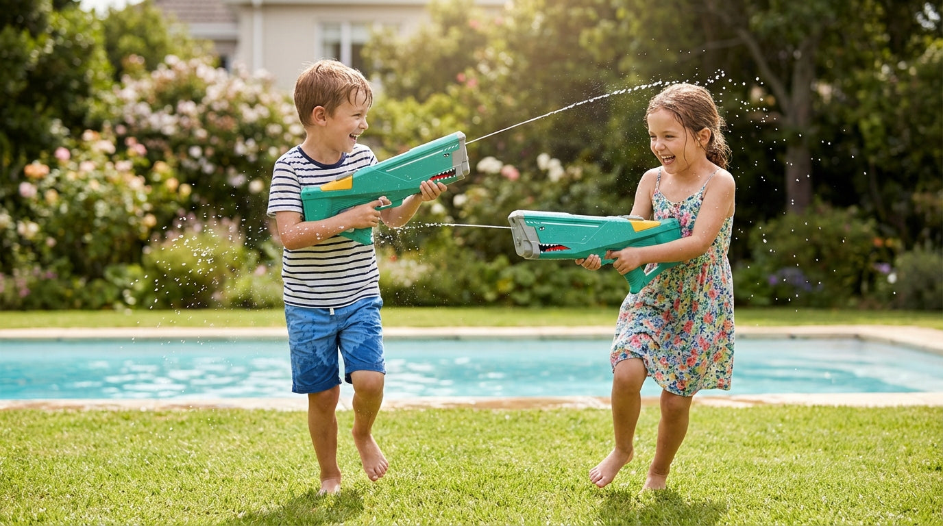 WATER GUN RIFLE AUTOMATIC Electric Water Thrower USB CABLE Brand Doris