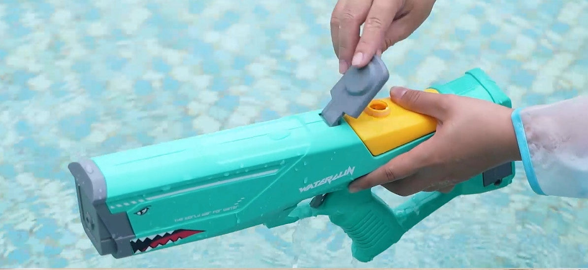 WATER GUN RIFLE AUTOMATIC Electric Water Thrower USB CABLE Length 42 cm