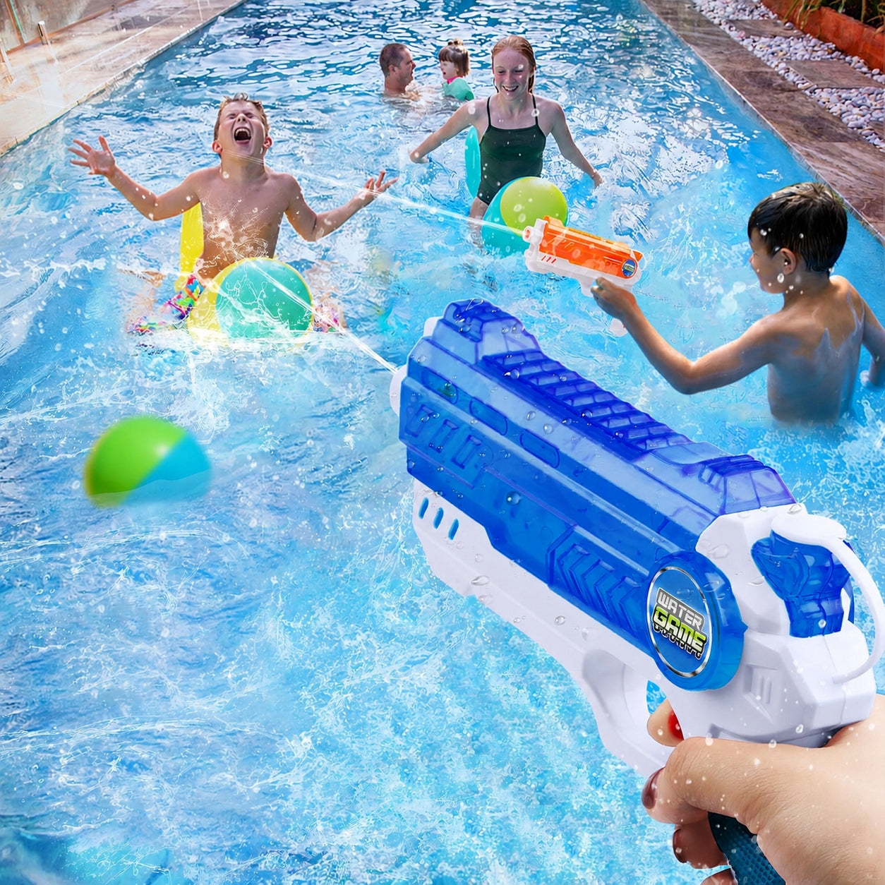 WATER GUN SMIGUS 23CM WATER TOY COLORS Kid's age 3+ years