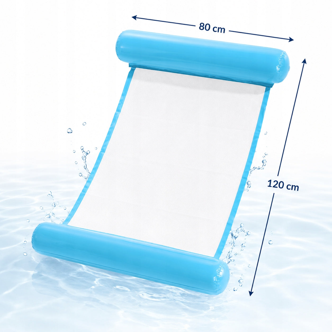 WATER HAMMOCK INFLATABLE MATTRESS FOR SWIMMING POOL LOUNGER WITH MESH HEADREST Packaging status original