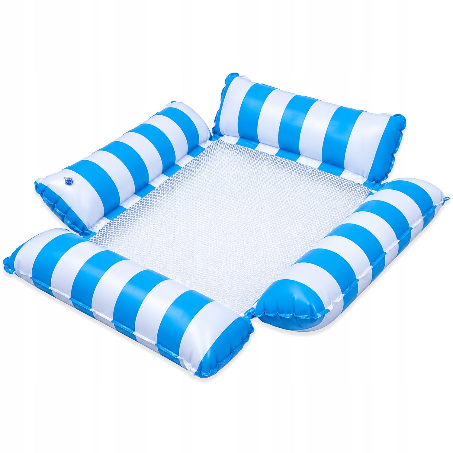 WATER LOUNGER INFLATABLE HAMMOCK MATTRESS WITH SWIMMING NET FOR WATER POOL Brand MEMFLOW