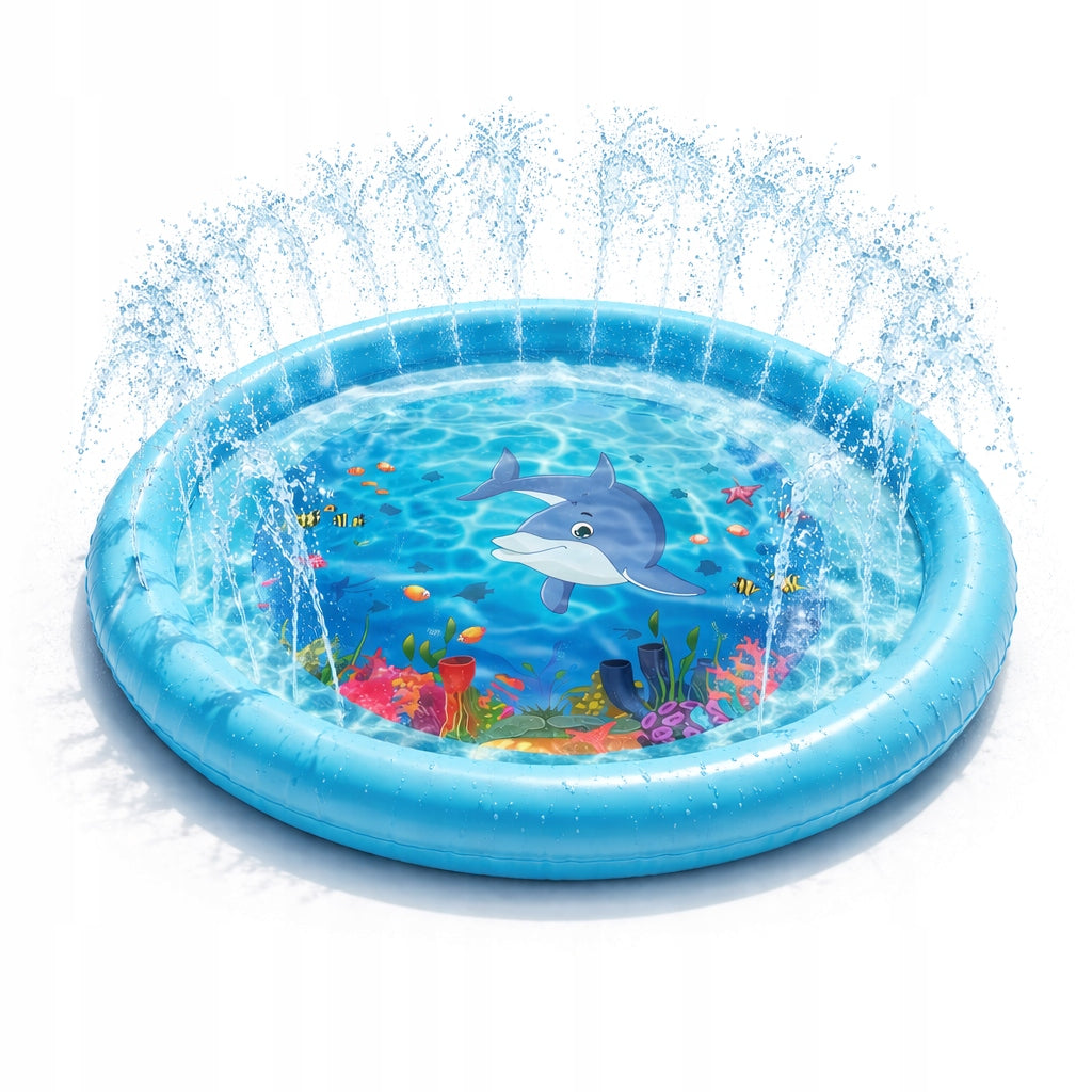 WATER MAT FOR CHILDREN 170 cm Garden Fountain Sprinkler Blue 3 years