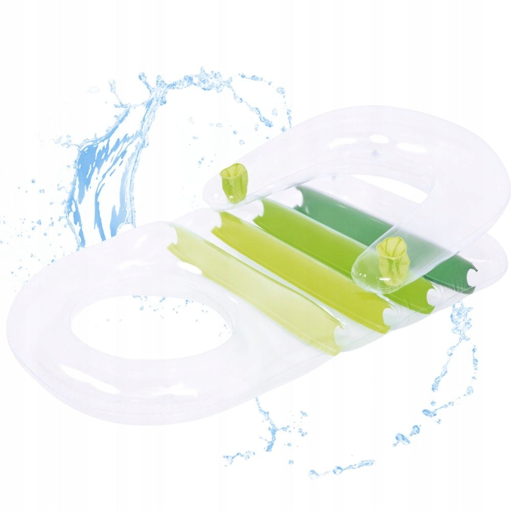 WATER MATTRESS INFLATABLE SWIMMING CHAIR WITH BACKREST 145X78X40CM GREEN Manufacturer code 6920388666923