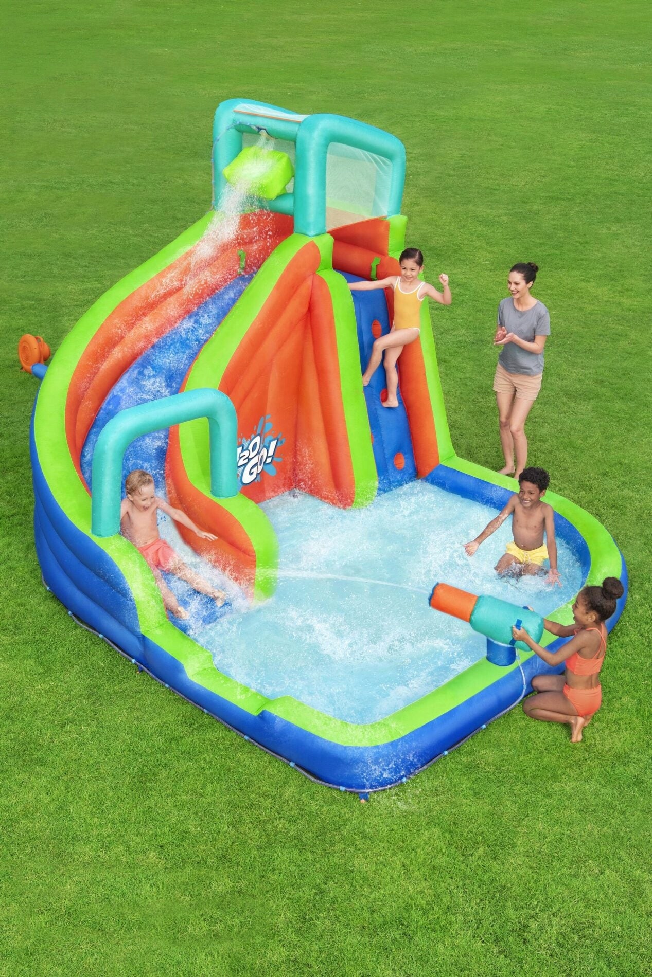 WATER PLAYGROUND FOR CHILDREN INFLATABLE LARGE SWIMMING POOL SLIDE WALL BESTWAY Brand Bestway