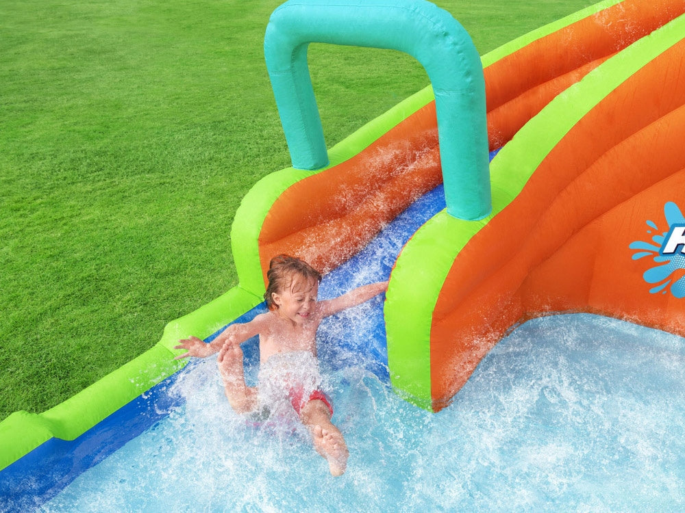 WATER PLAYGROUND FOR CHILDREN INFLATABLE LARGE SWIMMING POOL SLIDE WALL BESTWAY Volume 10667 l