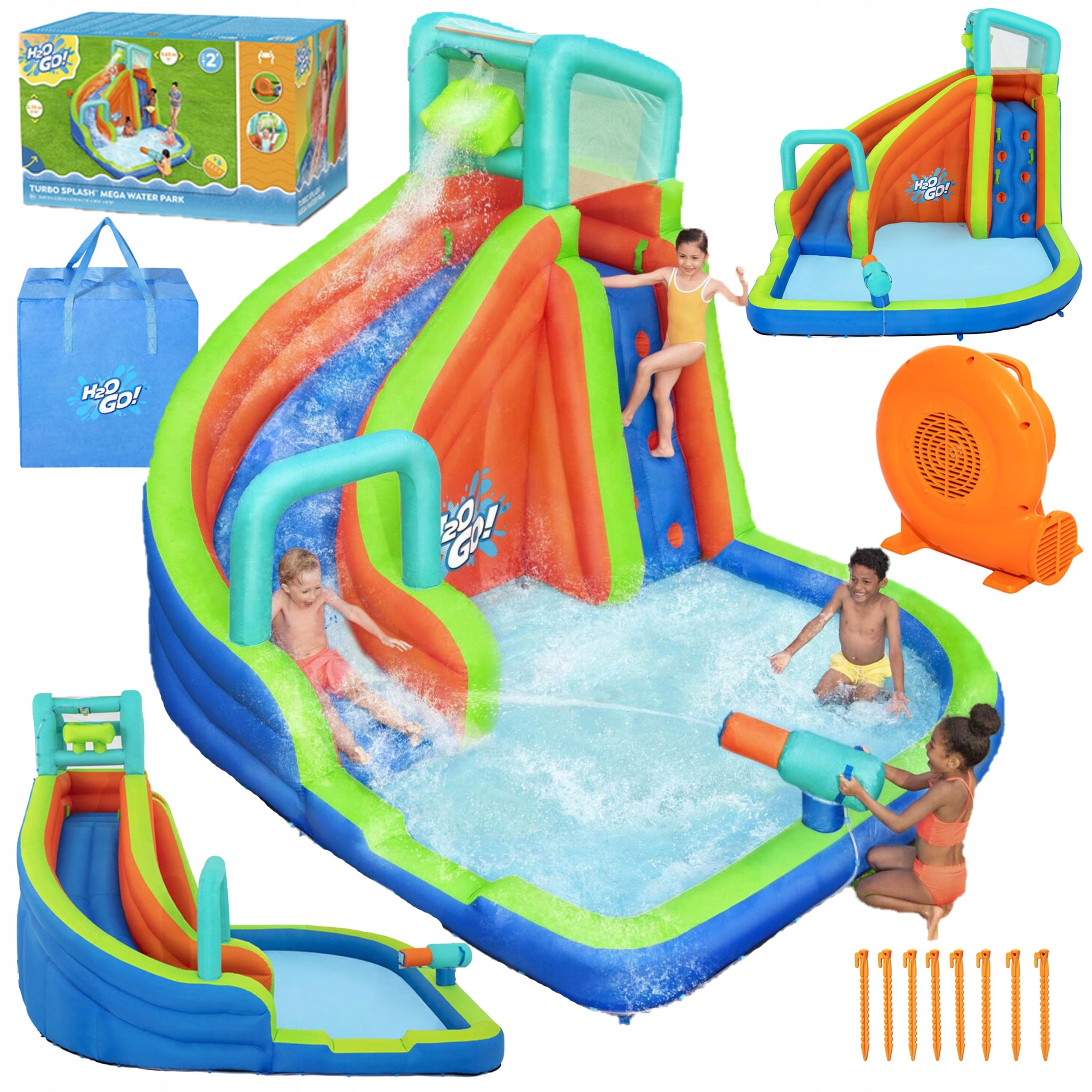 WATER PLAYGROUND FOR CHILDREN INFLATABLE LARGE SWIMMING POOL SLIDE WALL BESTWAY