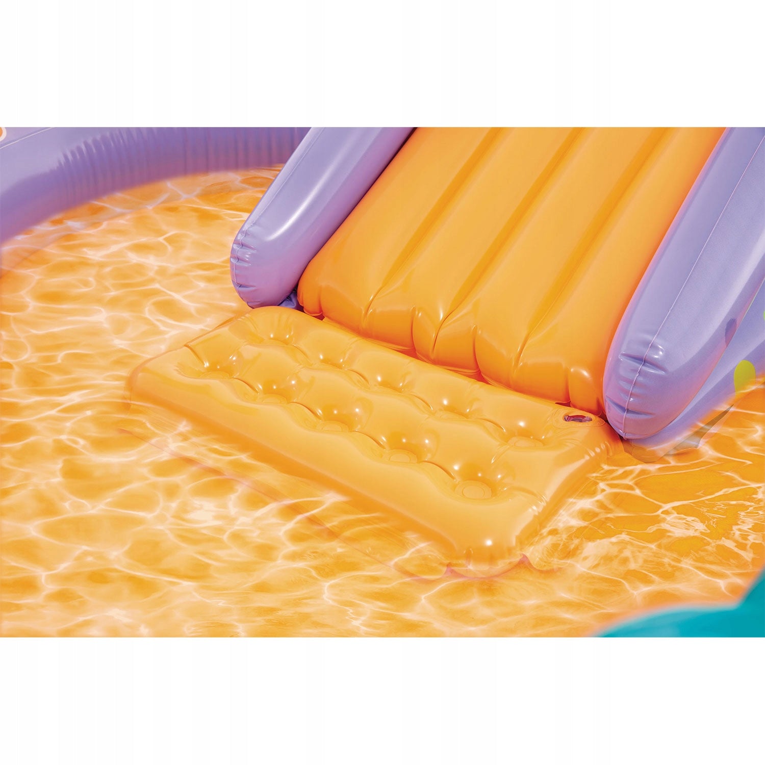 WATER PLAYGROUND FOR CHILDREN INFLATABLE POOL FOUNTAIN SLIDE + TOYS Length 201 cm