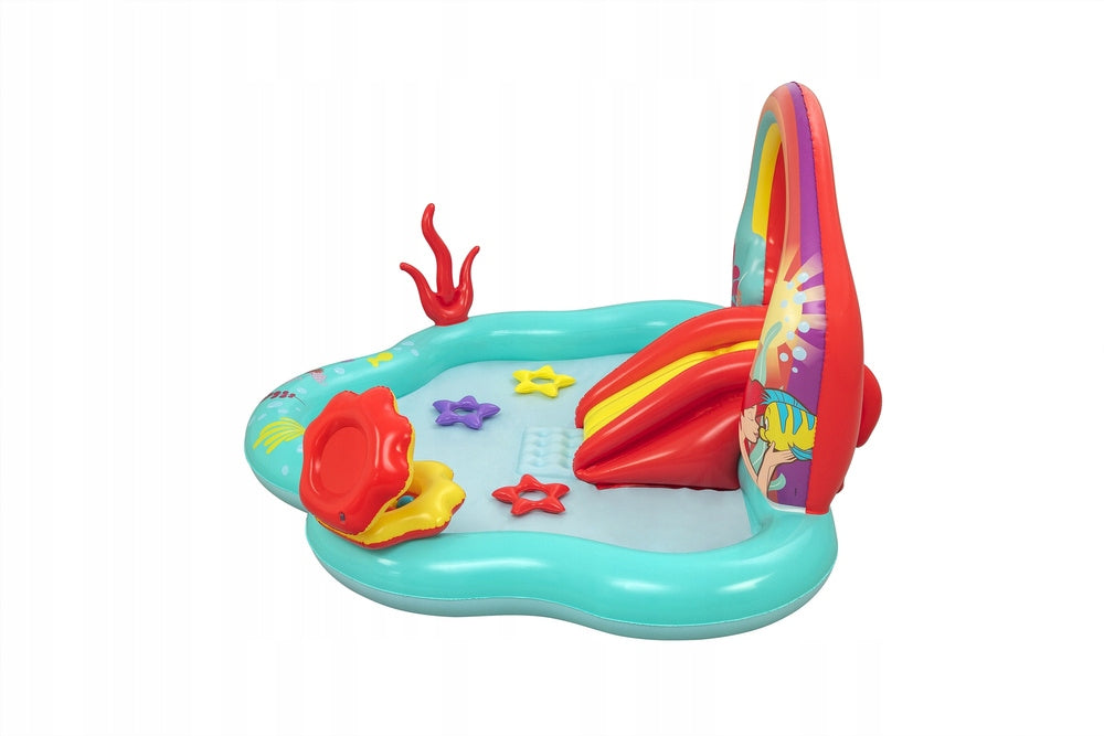 WATER PLAYGROUND FOR CHILDREN INFLATABLE POOL PRINCESS DISNEY + SLIDE Volume 160 l