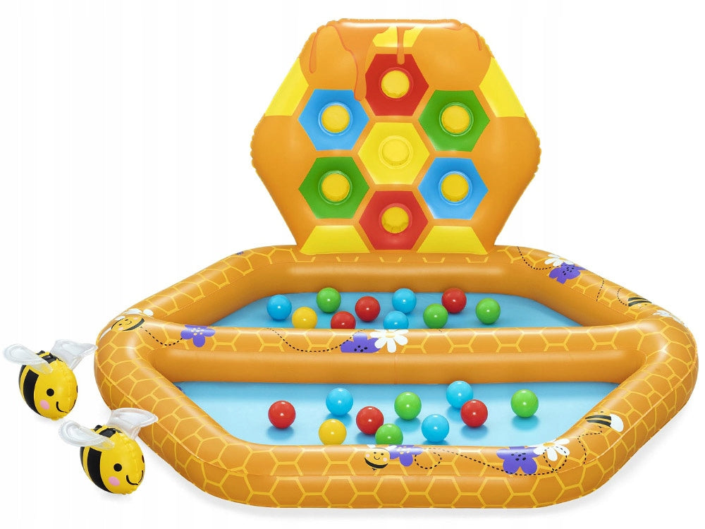 WATER PLAYGROUND FOR CHILDREN INFLATABLE POOL SHOWER TRAY SORTER + 20x BALLS Manufacturer code WODNY DMUCHANY PLAC ZABAW BASEN DLA DZIECI