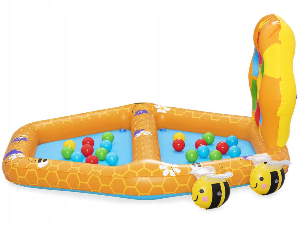 WATER PLAYGROUND FOR CHILDREN INFLATABLE POOL SHOWER TRAY SORTER + 20x BALLS Series WODNY DMUCHANY PLAC ZABAW BASEN SORTER
