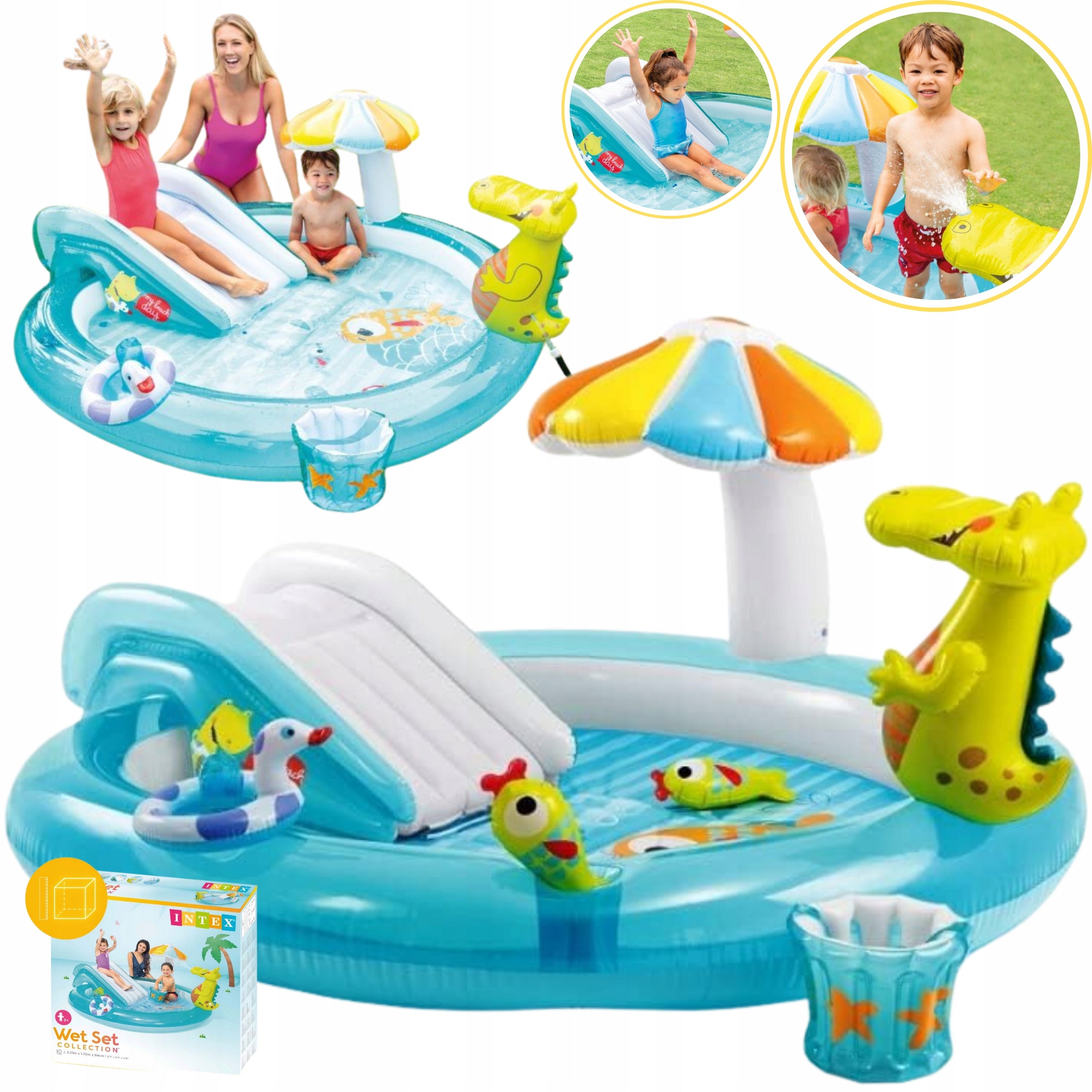 WATER PLAYGROUND INTEX 57165 SLIDE FOUNTAIN FOR CHILDREN INFLATABLE POOL