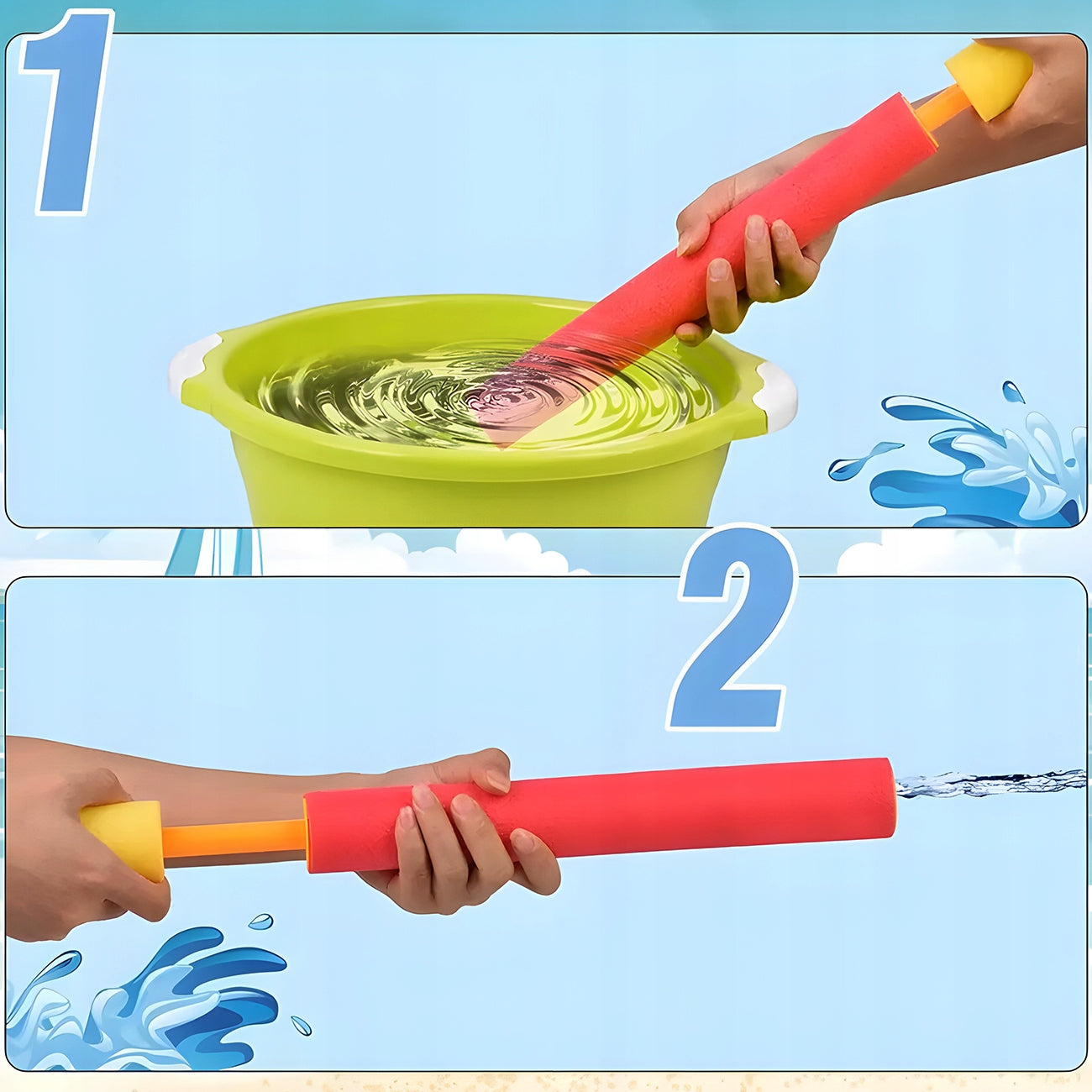 WATER PUMP POOL GUN LONG XXL WATER FOR POOL BEACH Manufacturer code PSIKAWKA STRZYKAWKA NA WODĘ DO BASENU WODY