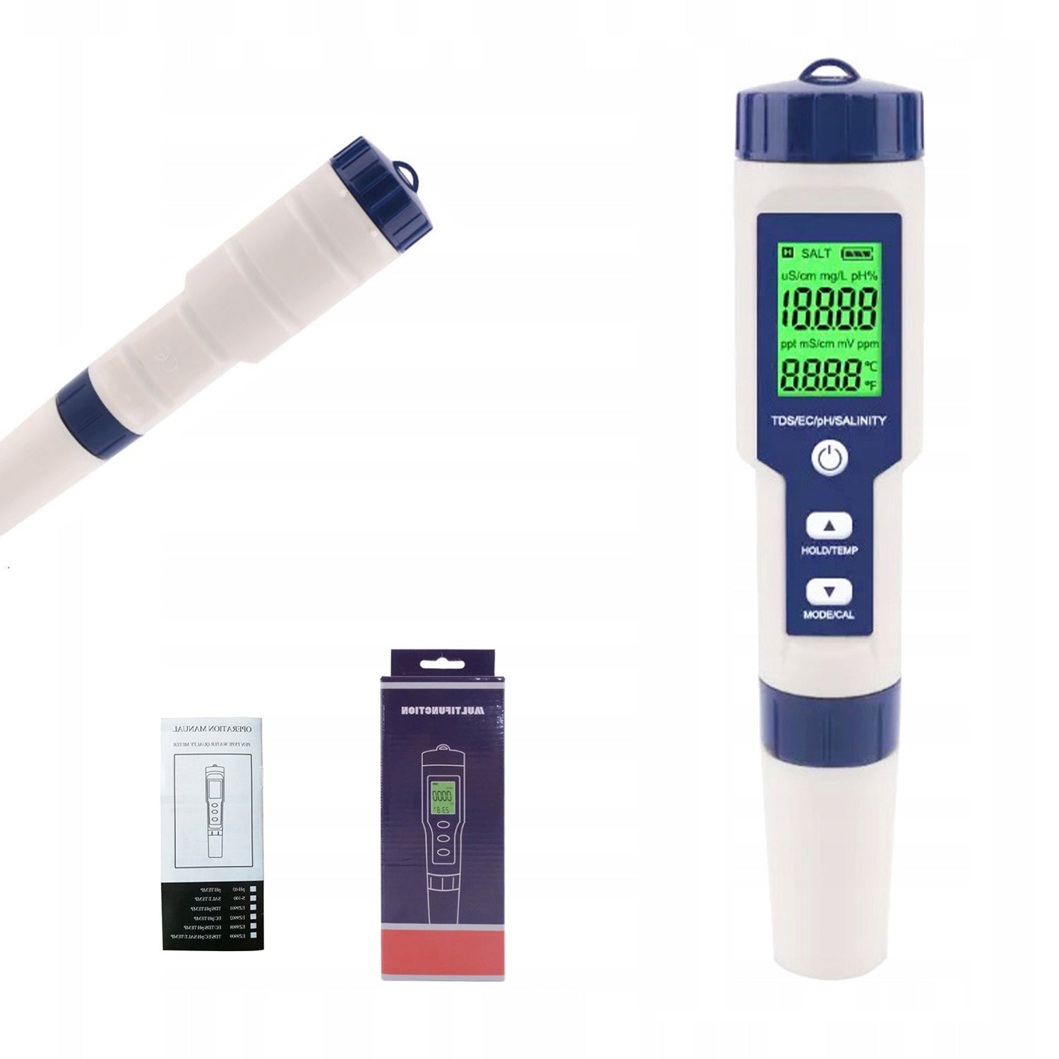 WATER QUALITY METER TDS EC TEMPERATURE OSMOSIS SENSITIVE TESTER 5in1 Brand no brand