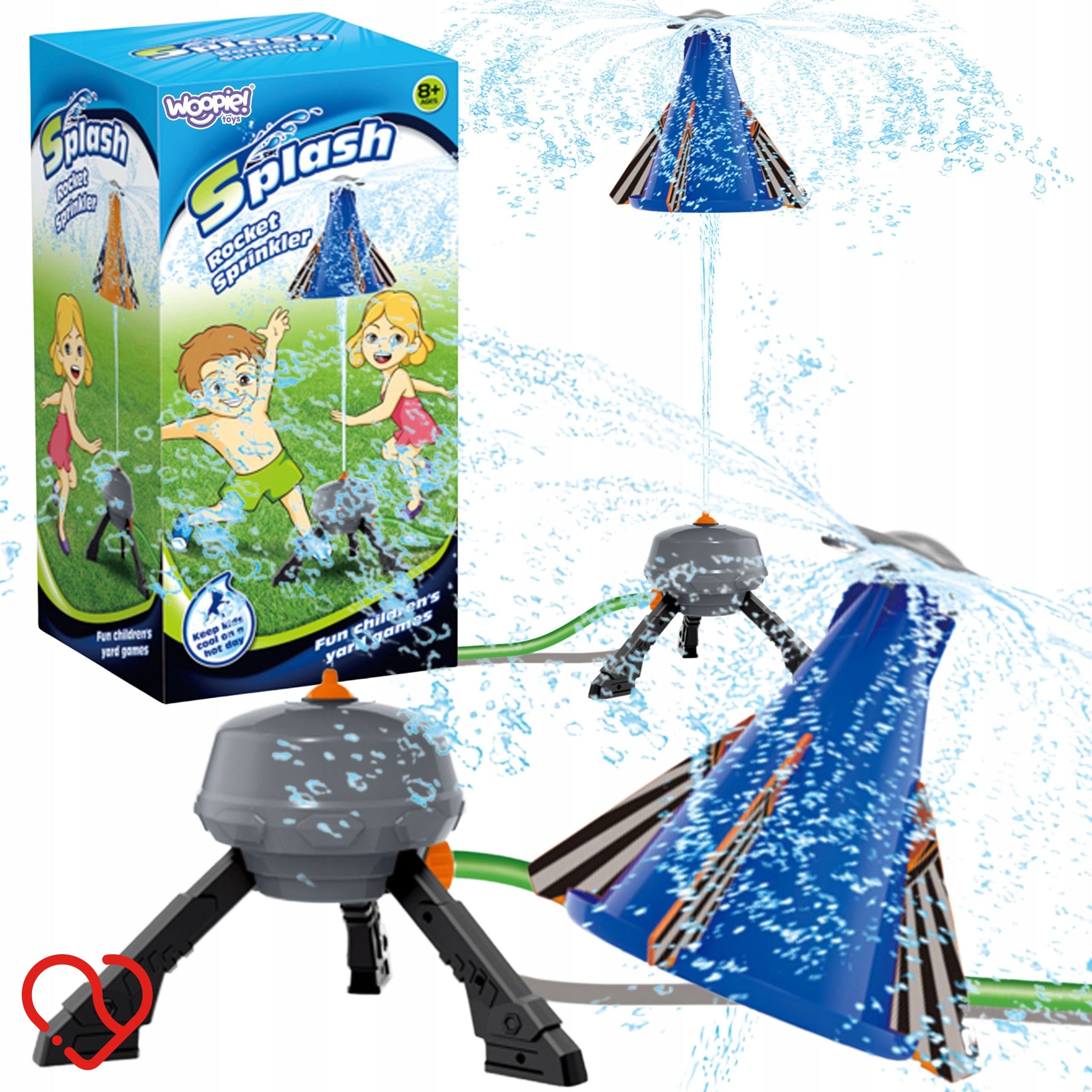 WATER ROCKET FOUNTAIN WATER TOY FOR GARDEN SPRINKLER WOOPIE
