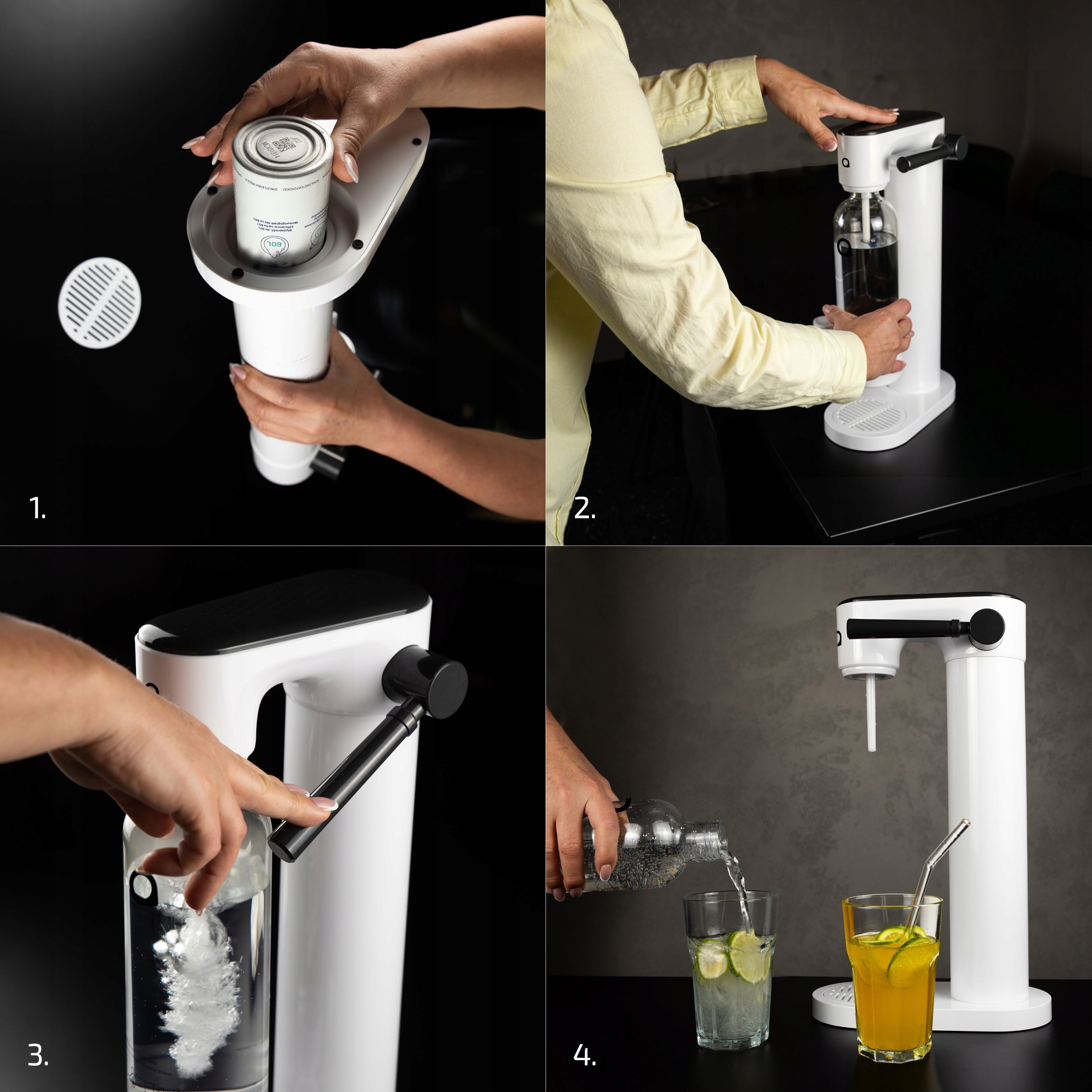 WATER SATURATOR AQUAFLOOW 2X WATER BOTTLE 800ML CYLINDER CARTRIDGE CO2 EAN (GTIN) 5902668095921