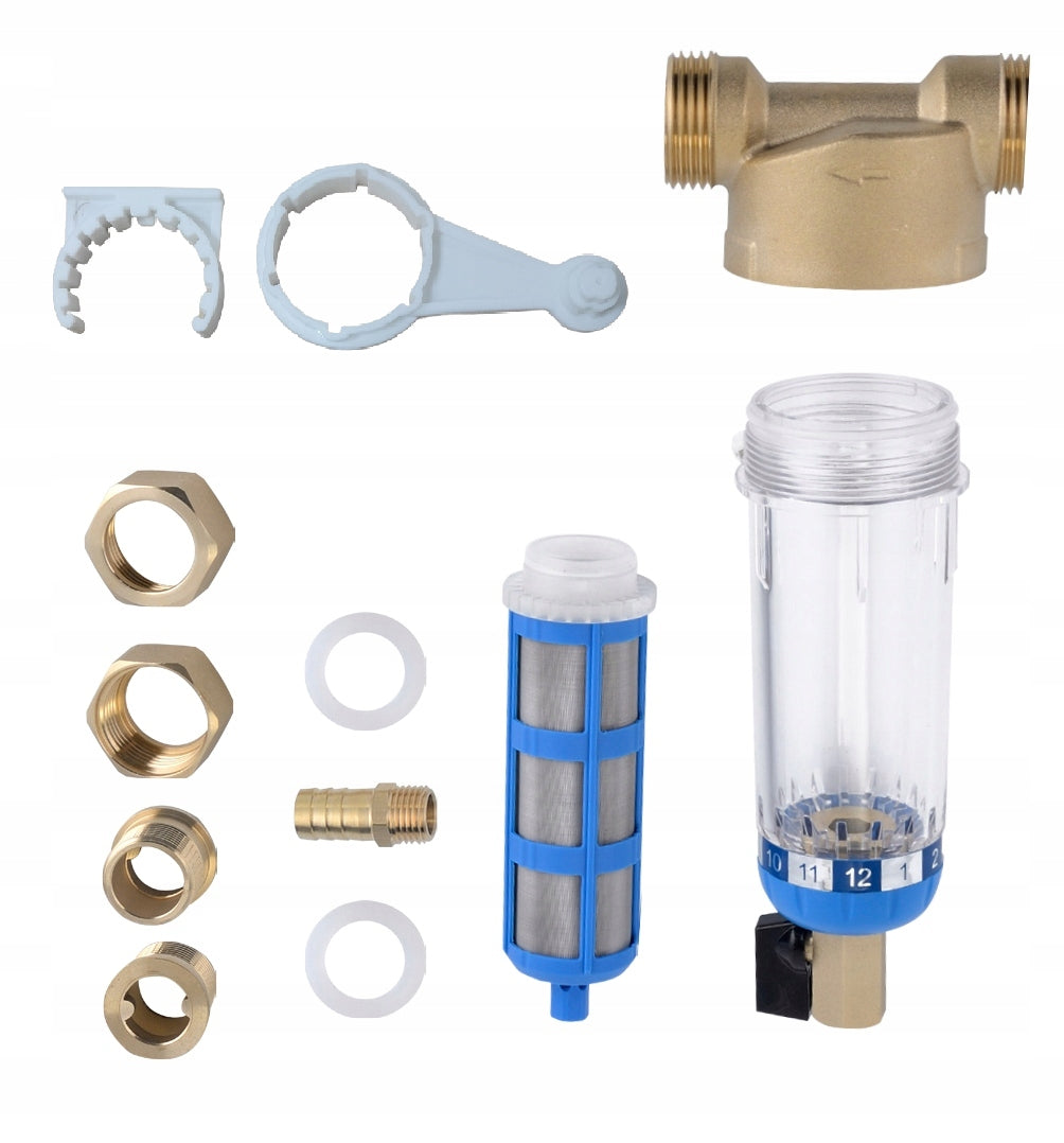WATER SETTLEMENT FILTER COMPLETE SELF-CLEANING 3/4"/ 1/2" Brand no brand