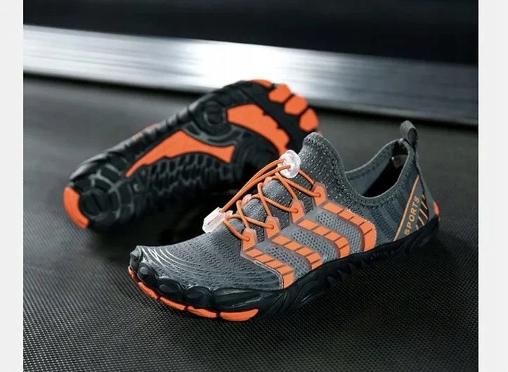 WATER SHOES + BEACH BAG SWIMMING SEA URCHINS CORAL REEF ORANGE Packaging status original