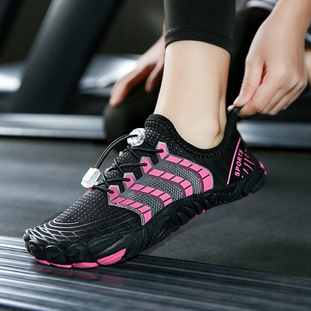 WATER SHOES + BEACH BAG SWIMMING SEA URCHINS CORAL REEF SPORTS PINK Packaging status original