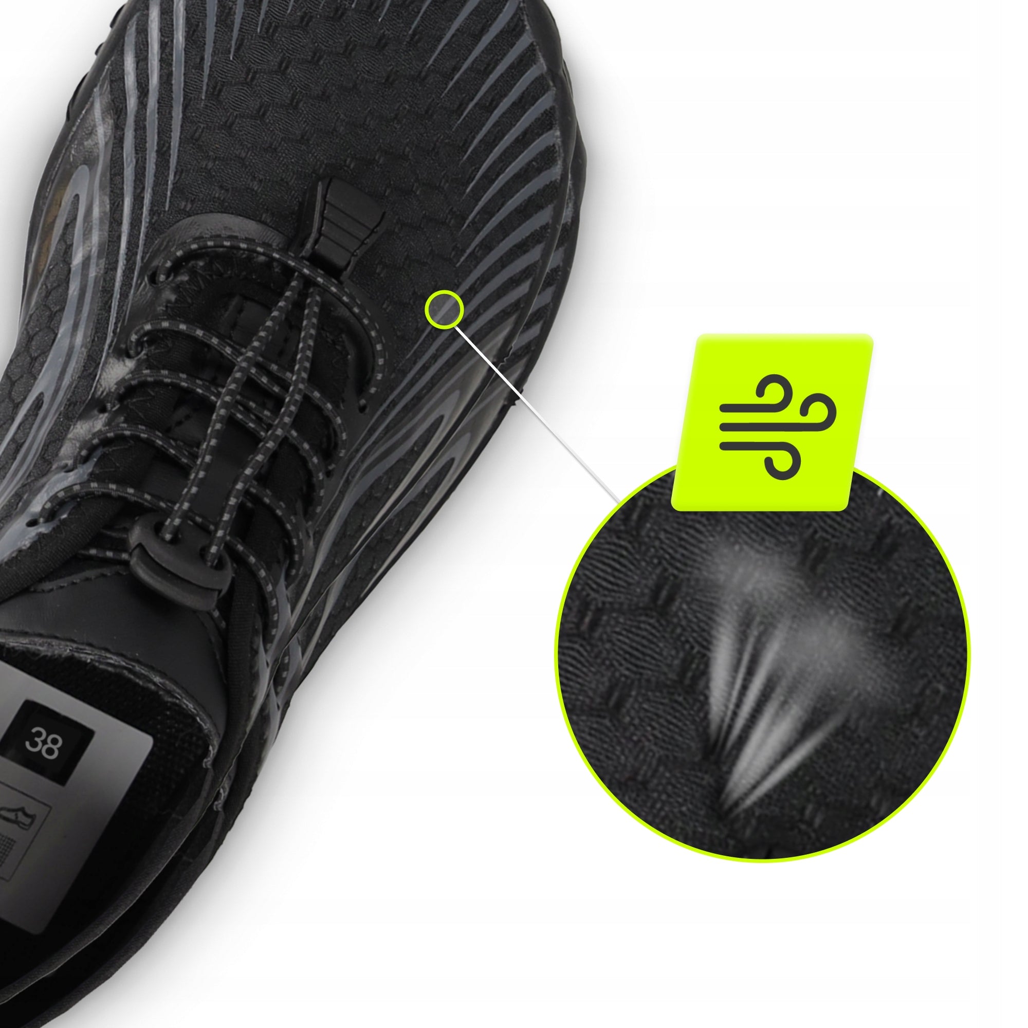 WATER SHOES NON-SLIP ELASTIC FIT COMFORTABLE LIGHTWEIGHT SIZE 38 EAN (GTIN) 5905973401005