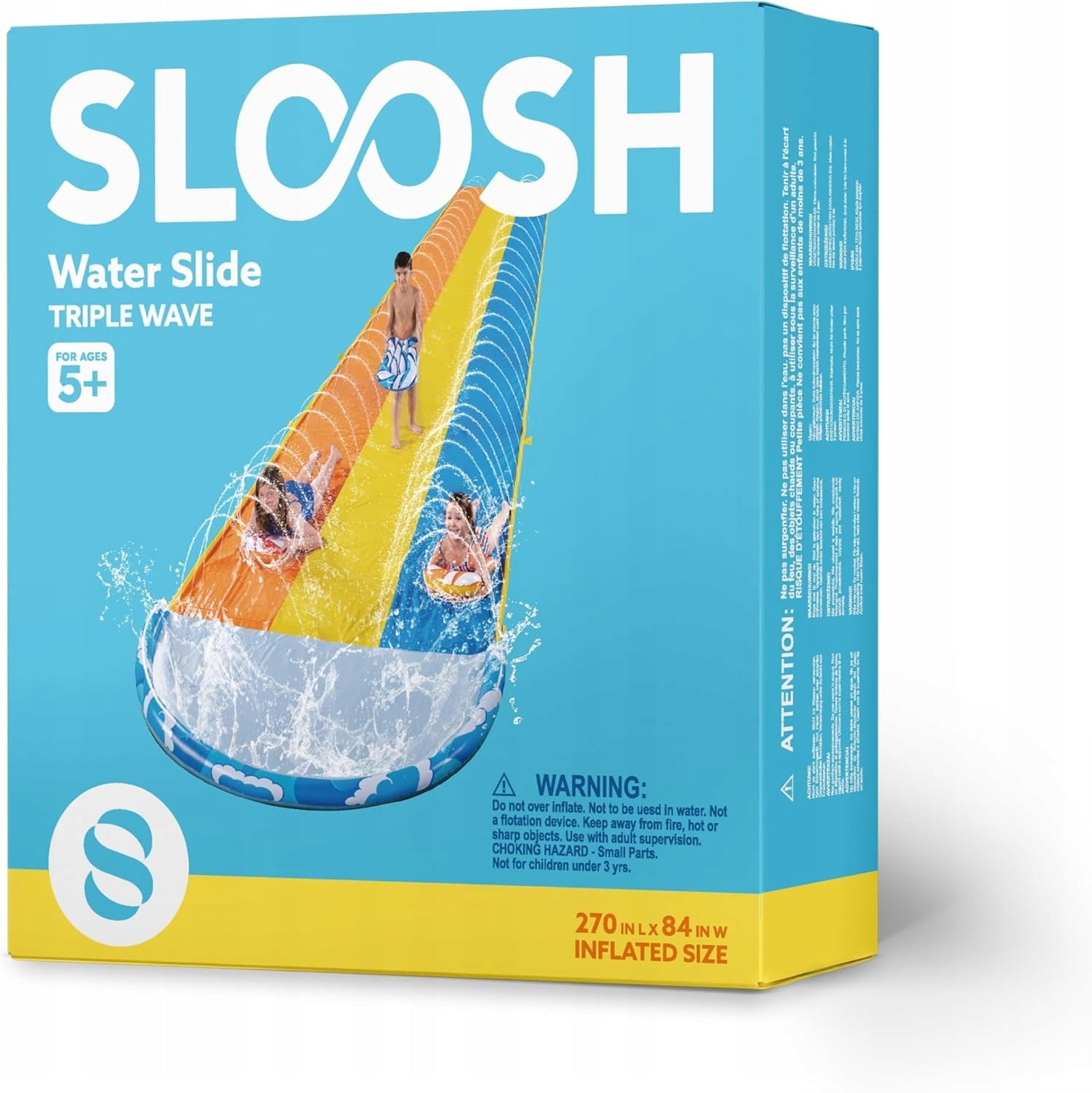 WATER SLIDE 6,9M WATER SLIDE LARGE SLIDE WITH BOARD END POOL Brand JOYIN