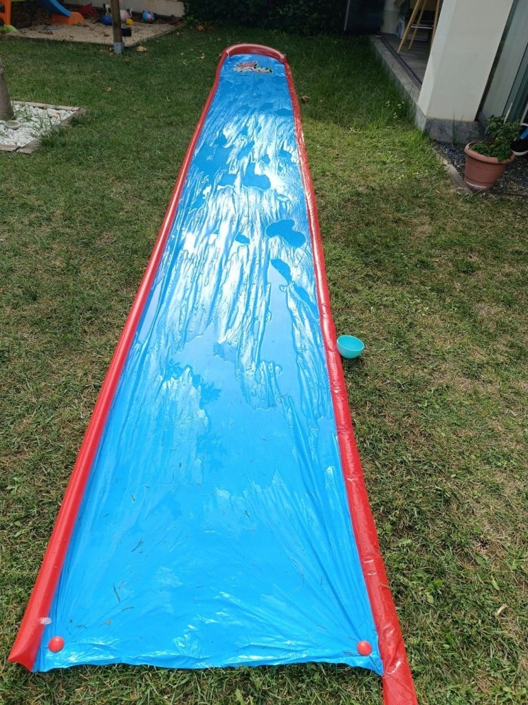 WATER SLIDE FOR CHILDREN MEGA LONG 7.5M WITH FINAL POOL Color multicolor