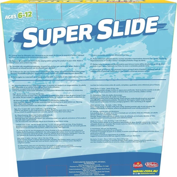WATER SLIDE FOR CHILDREN MEGA LONG 7.5M WITH FINAL POOL Kid's age 4+ years