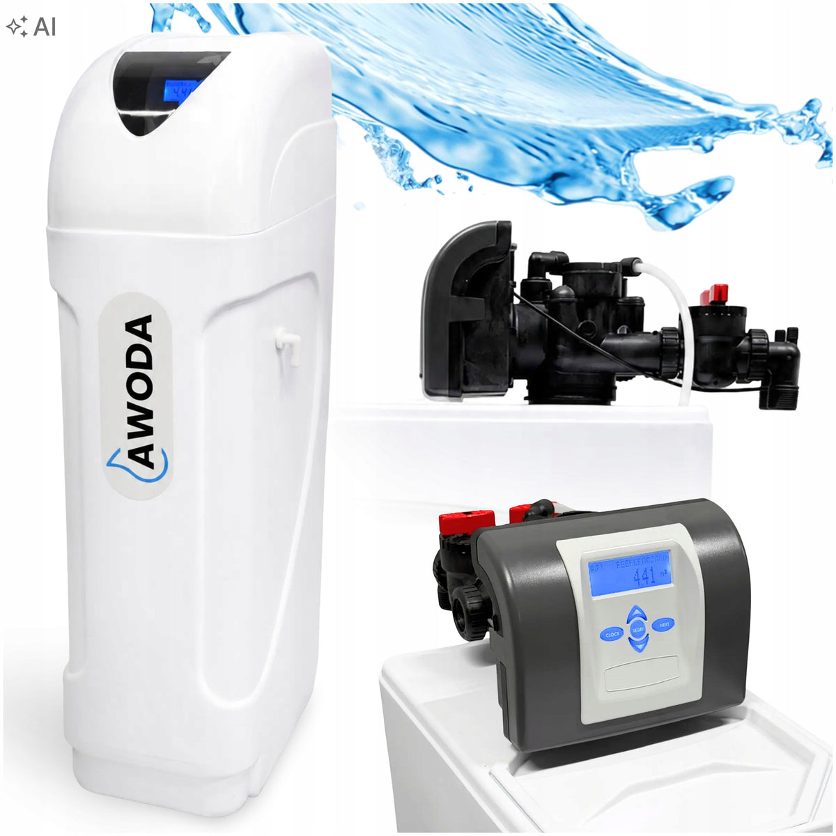 WATER SOFTENER FILTER 1" 25L SET Awoda Crystal Clack CK
