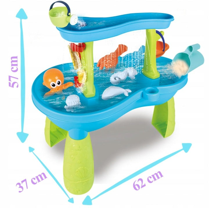 WATER TABLE OCTOPUS 2in1 SANDBOX TABLE XXL 18 ELEMENT. ACCESSORIES SET Manufacturer code 8373236079938