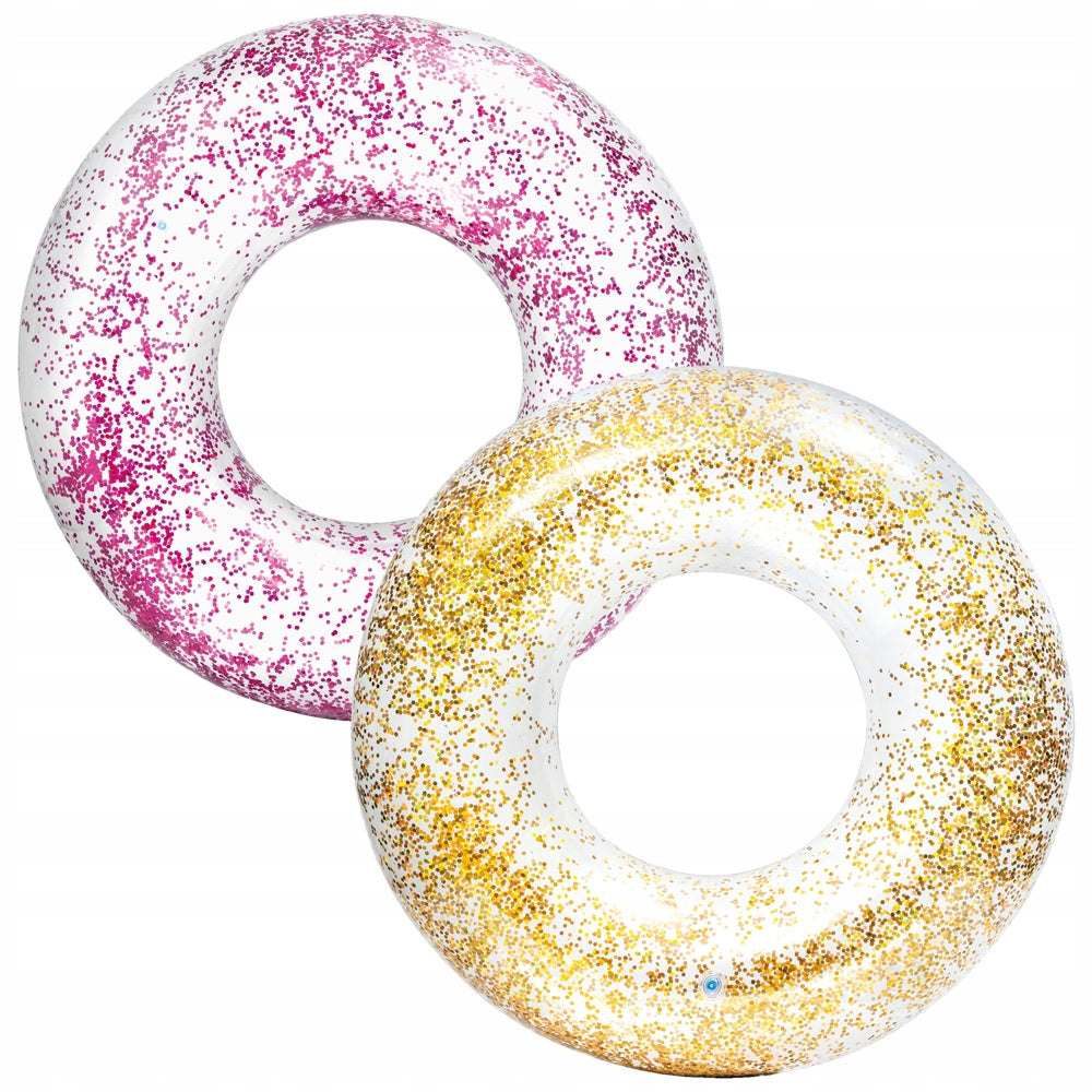 WATER TOY CIRCLE SWIMMING WHEEL 70CM GLITTER Color multicolor