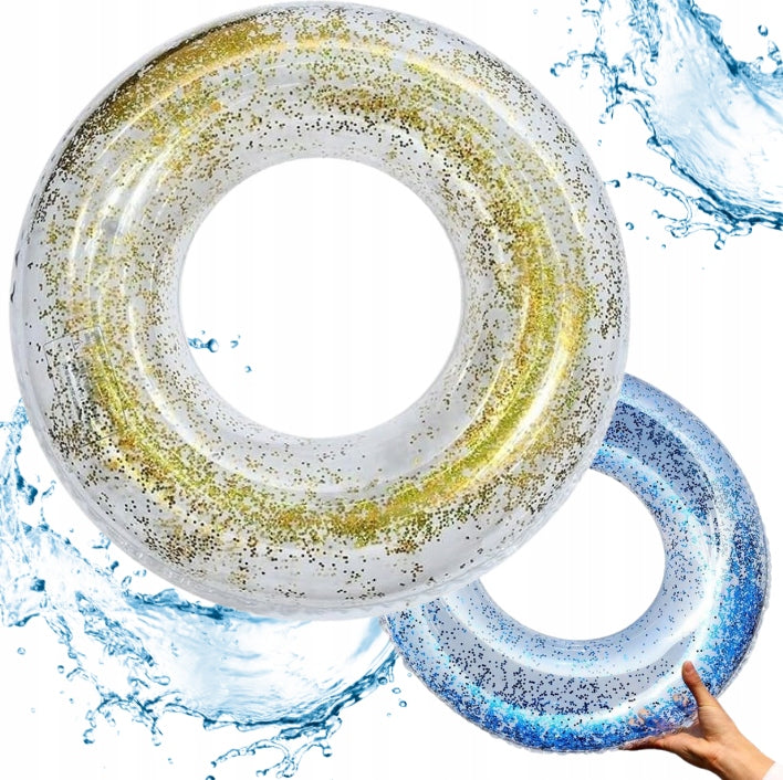 WATER TOY CIRCLE SWIMMING WHEEL 70CM GLITTER