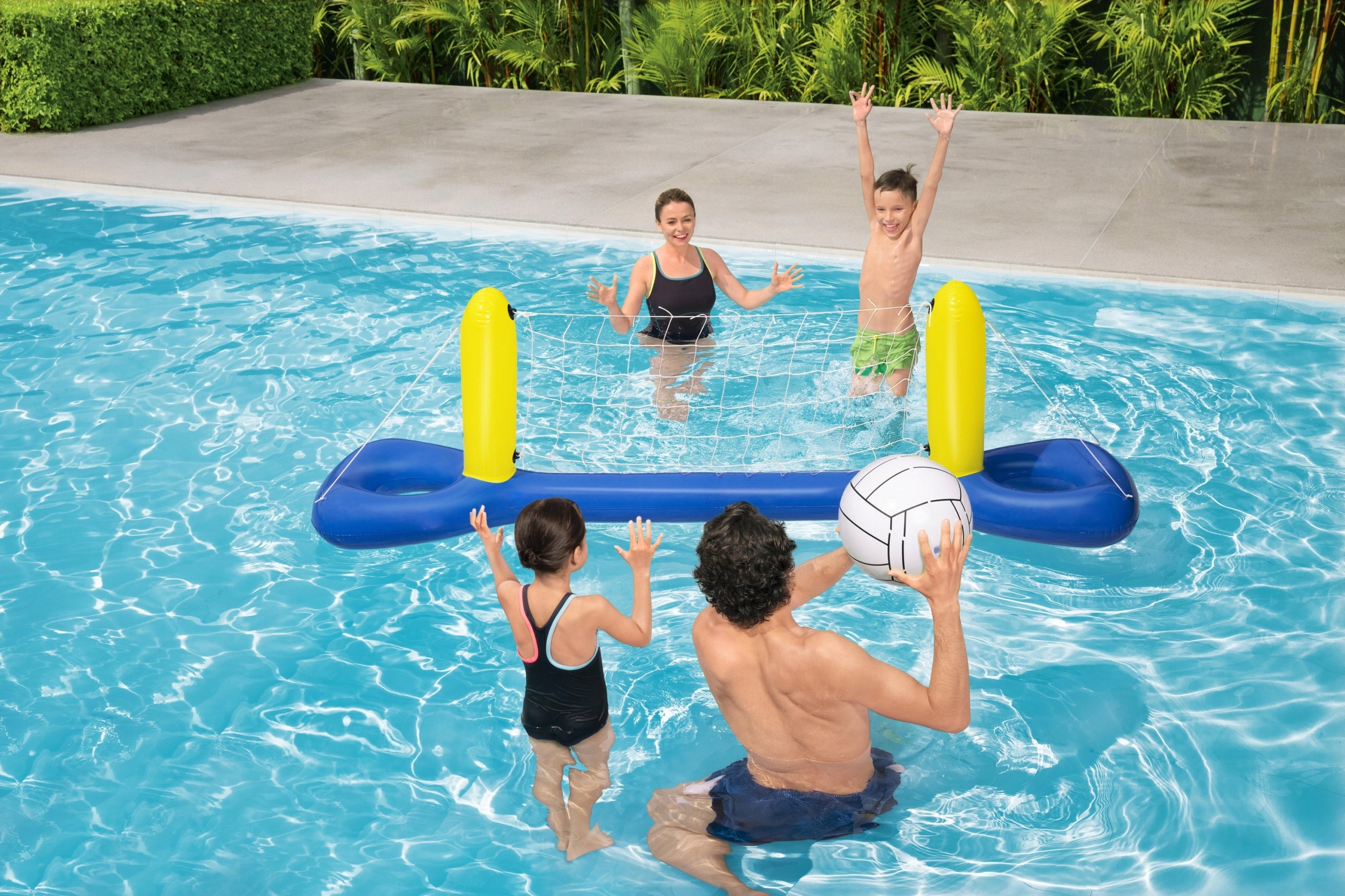 WATER VOLLEYBALL POOL GAME INFLATABLE NET + BEACH BALL BESTWAY 52133 Character/Title none