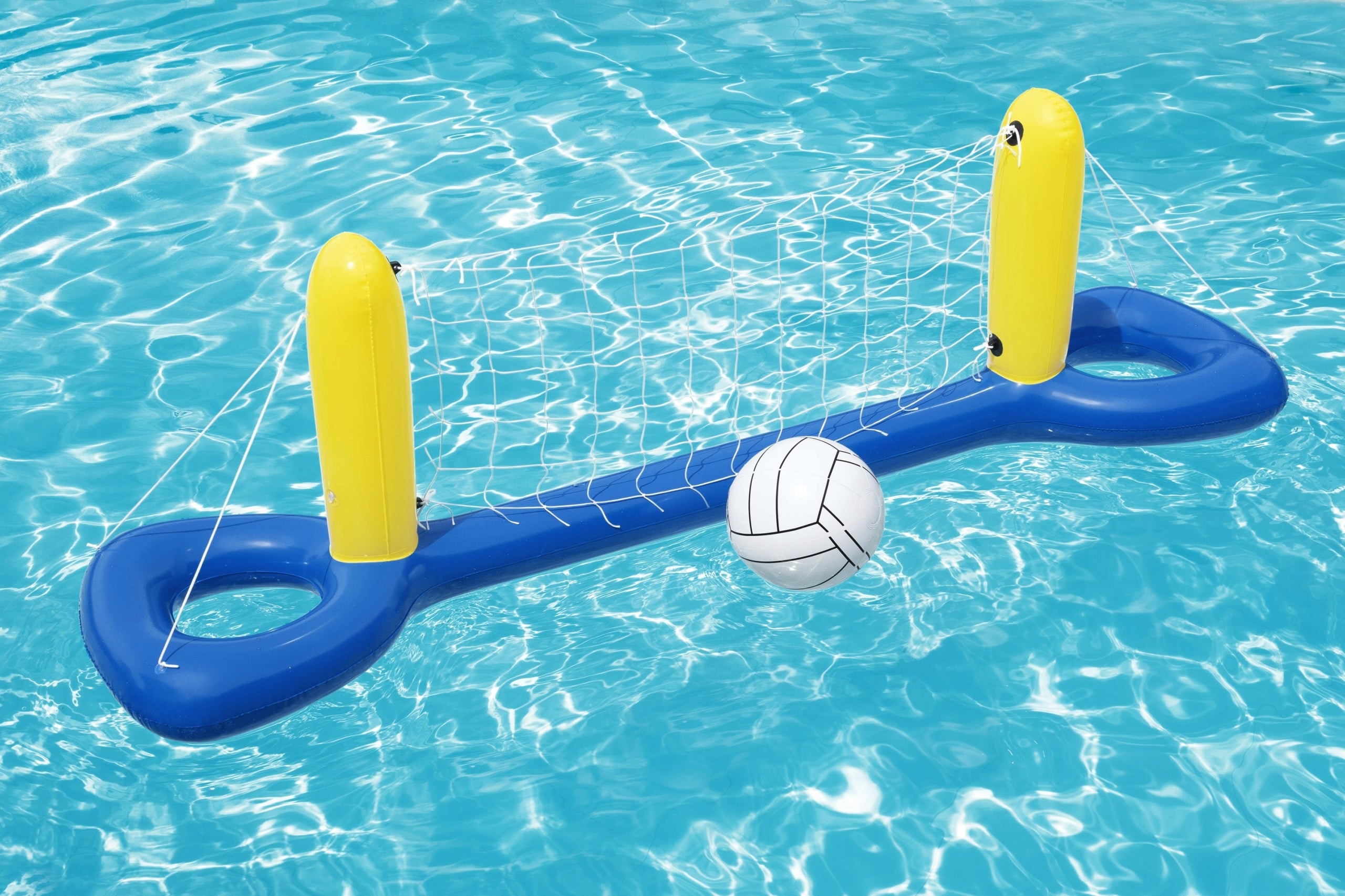 WATER VOLLEYBALL POOL GAME INFLATABLE NET + BEACH BALL BESTWAY 52133 Kid's age 4+ years
