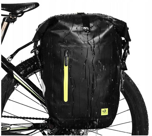 WATERFLY Bike Rack Bag 25 l Waterproof Bike Bag BLACK