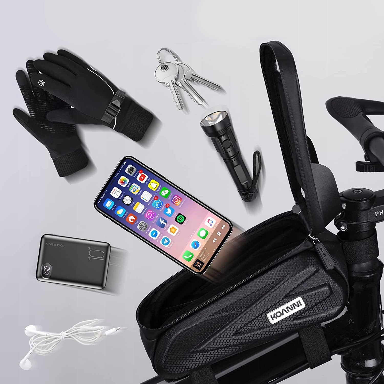 WATERPROOF BICYCLE BAG POUCH PHONE HOLDER Packaging status original