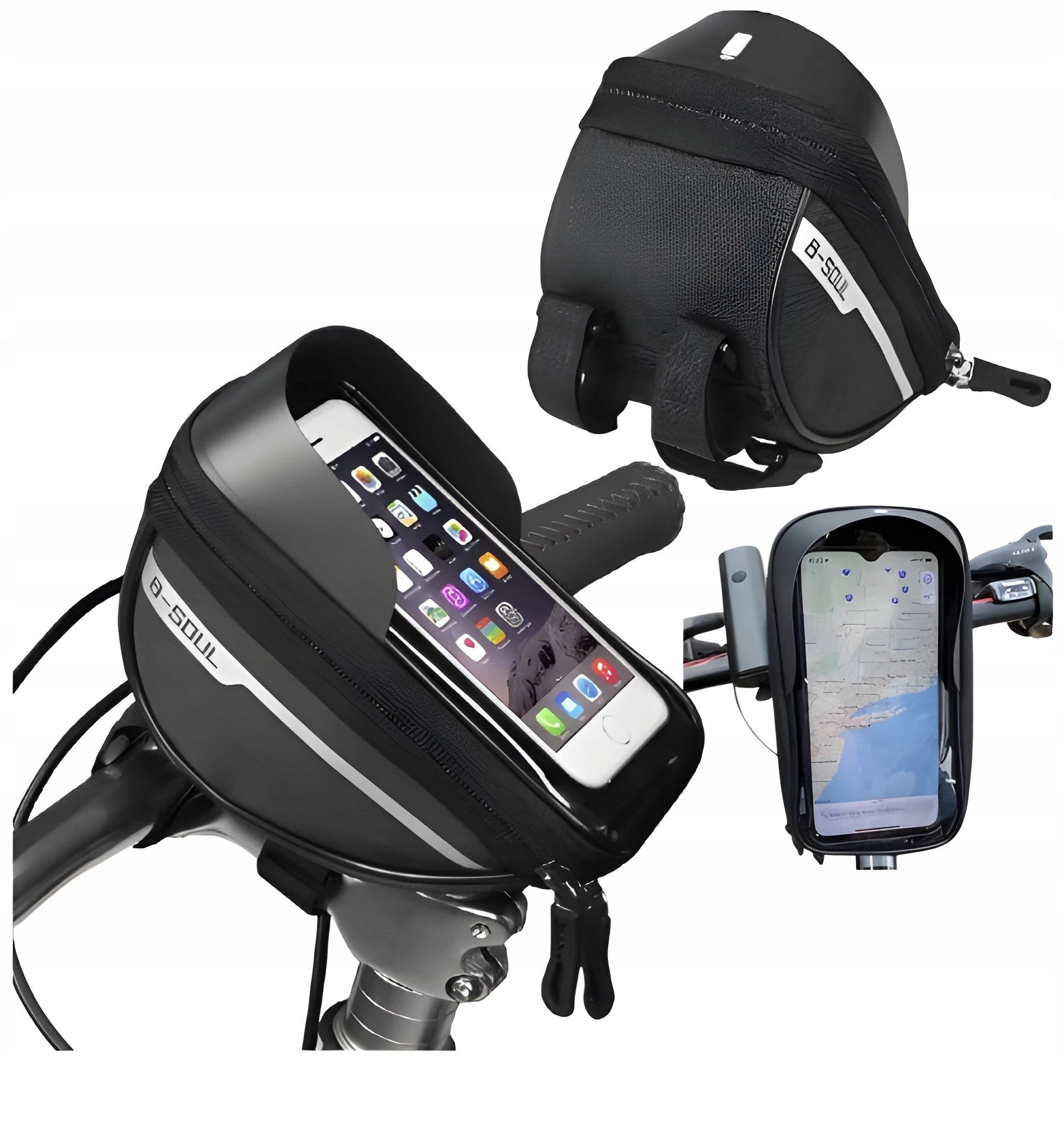 WATERPROOF BICYCLE BAG POUCH PHONE HOLDER