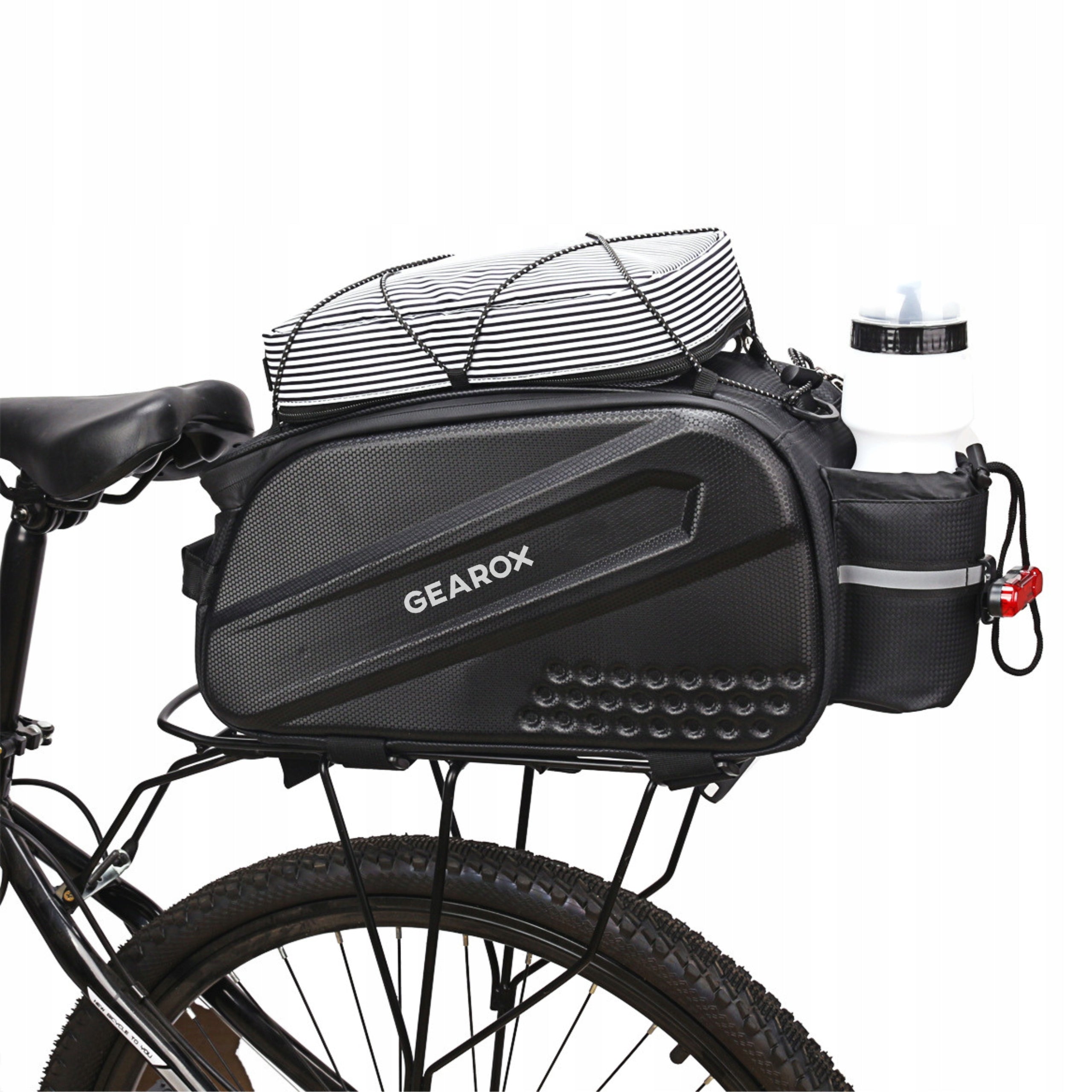 WATERPROOF BICYCLE POUCH FOR LUGGAGE COMPARTMENT ROOMY RIGID BAG 10L GEAROX Brand Gearox